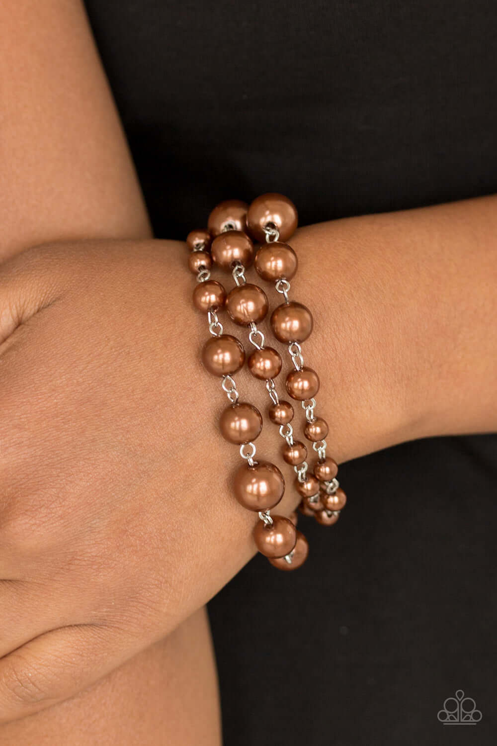 Paparazzi Accessories ✽ Until The End Of TIMELESS - Brown Bracelet✽Flat Rate Ship $4.50✽ - Image #2