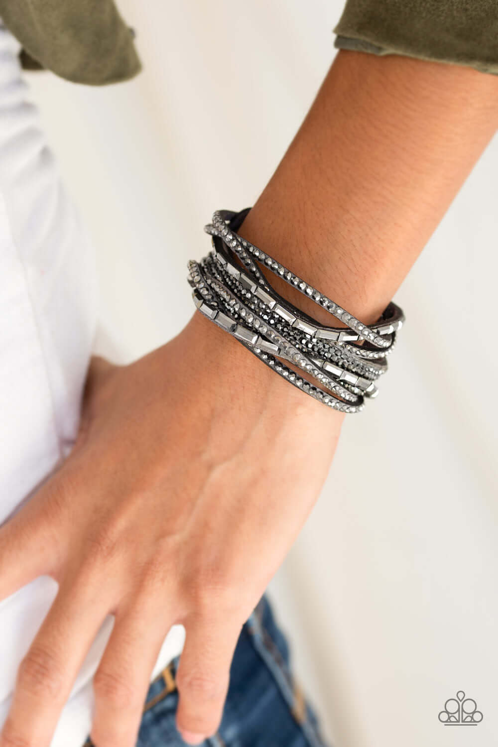 Paparazzi Accessories ✽ Tough Girl Glam - Silver Bracelet✽Flat Rate Ship $4.50✽ - Image #2