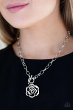 Load image into Gallery viewer, Paparazzi Accessories ✽ Beautifully In Bloom - Silver Necklace✽Flat Rate Ship $4.50✽