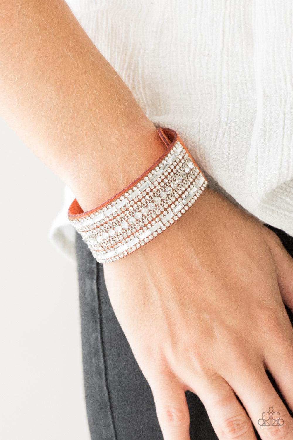 Paparazzi Accessories ✽ Rebel Radiance - Orange Bracelet✽Flat Rate Ship $4.50✽ - Image #2