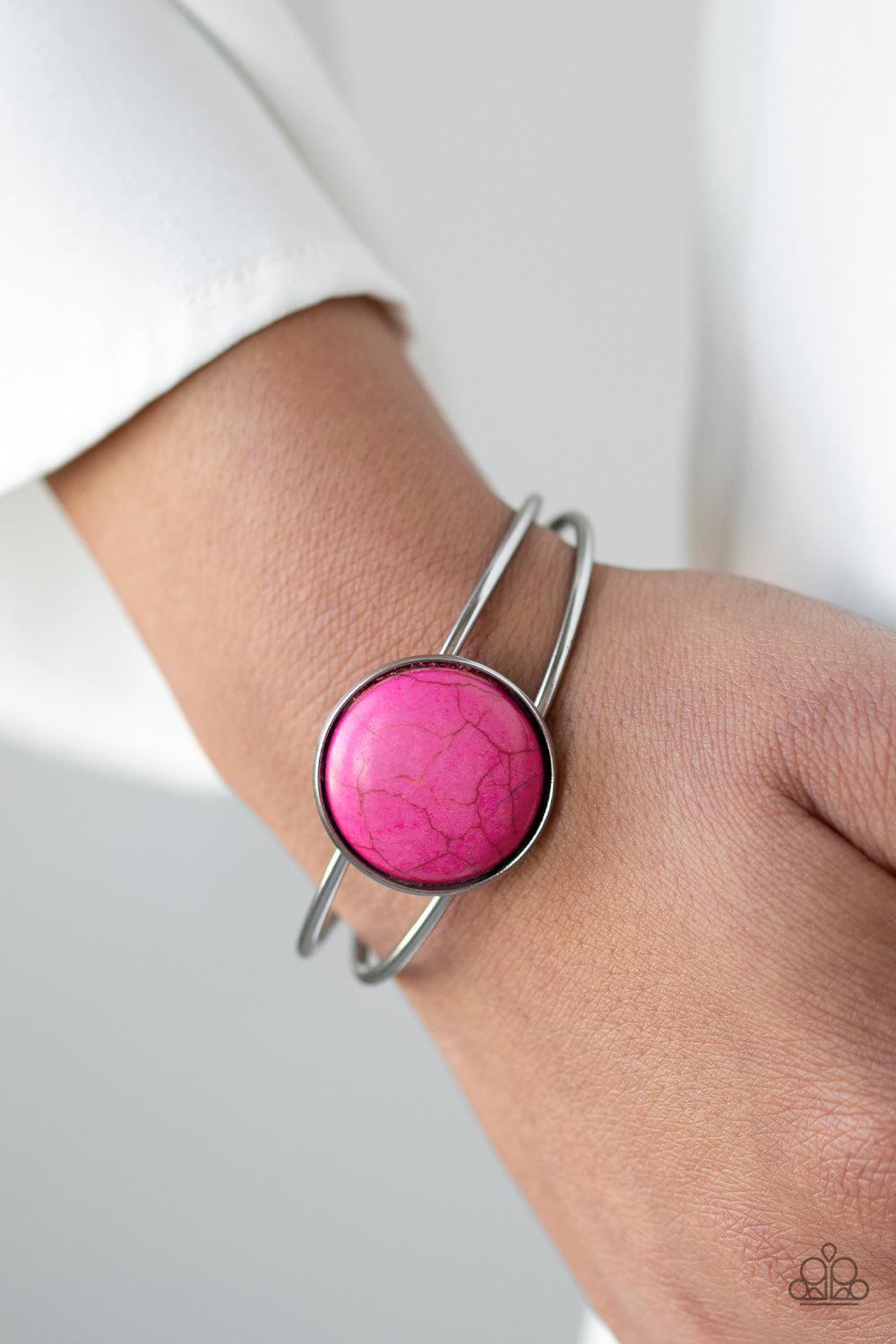 Paparazzi Accessories ✽ Sandstone Serenity - Pink Bracelet✽Flat Rate Ship $4.50✽ - Image #2