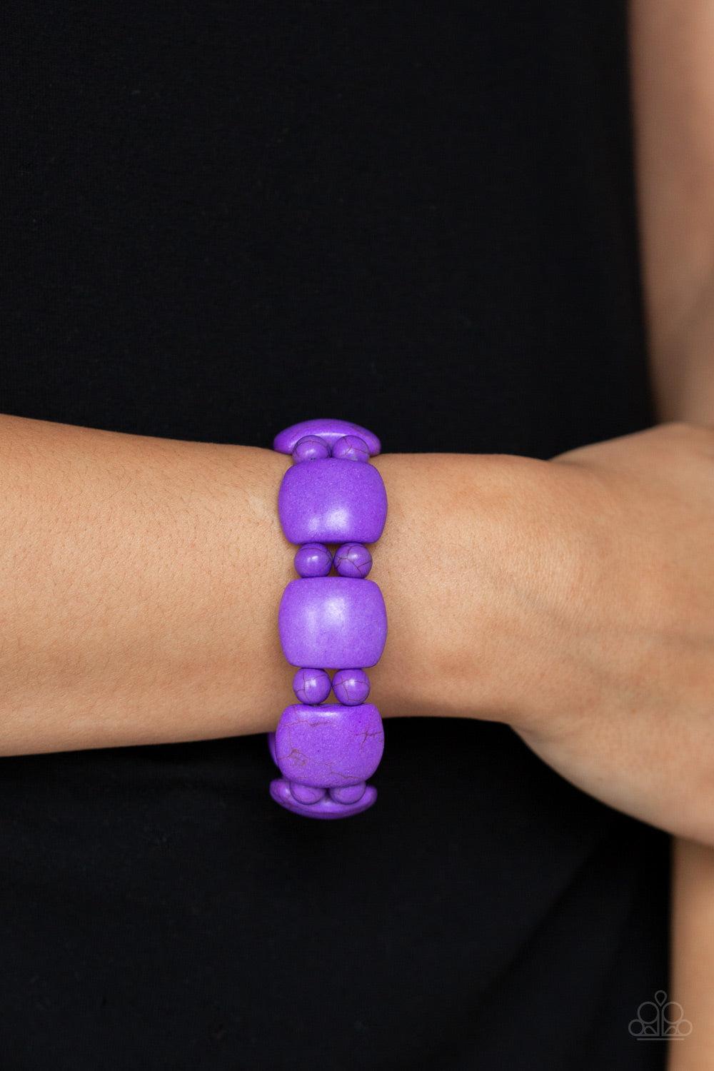 Paparazzi Accessories ✽ Dont Be So NOMADIC! - Purple Bracelet✽Flat Rate Ship $4.50✽ - Image #2