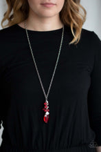 Load image into Gallery viewer, Paparazzi Accessories ✽ Crystal Cascade - Red Necklace✽Flat Rate Ship $4.50✽ - Image #2