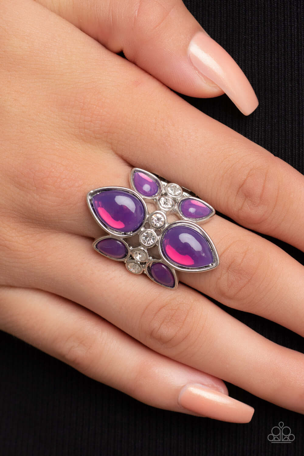 Paparazzi Accessories ❋TRIO Tinto - Purple Ring❋ Flat Rate Ship $4.50❋ - Image #2