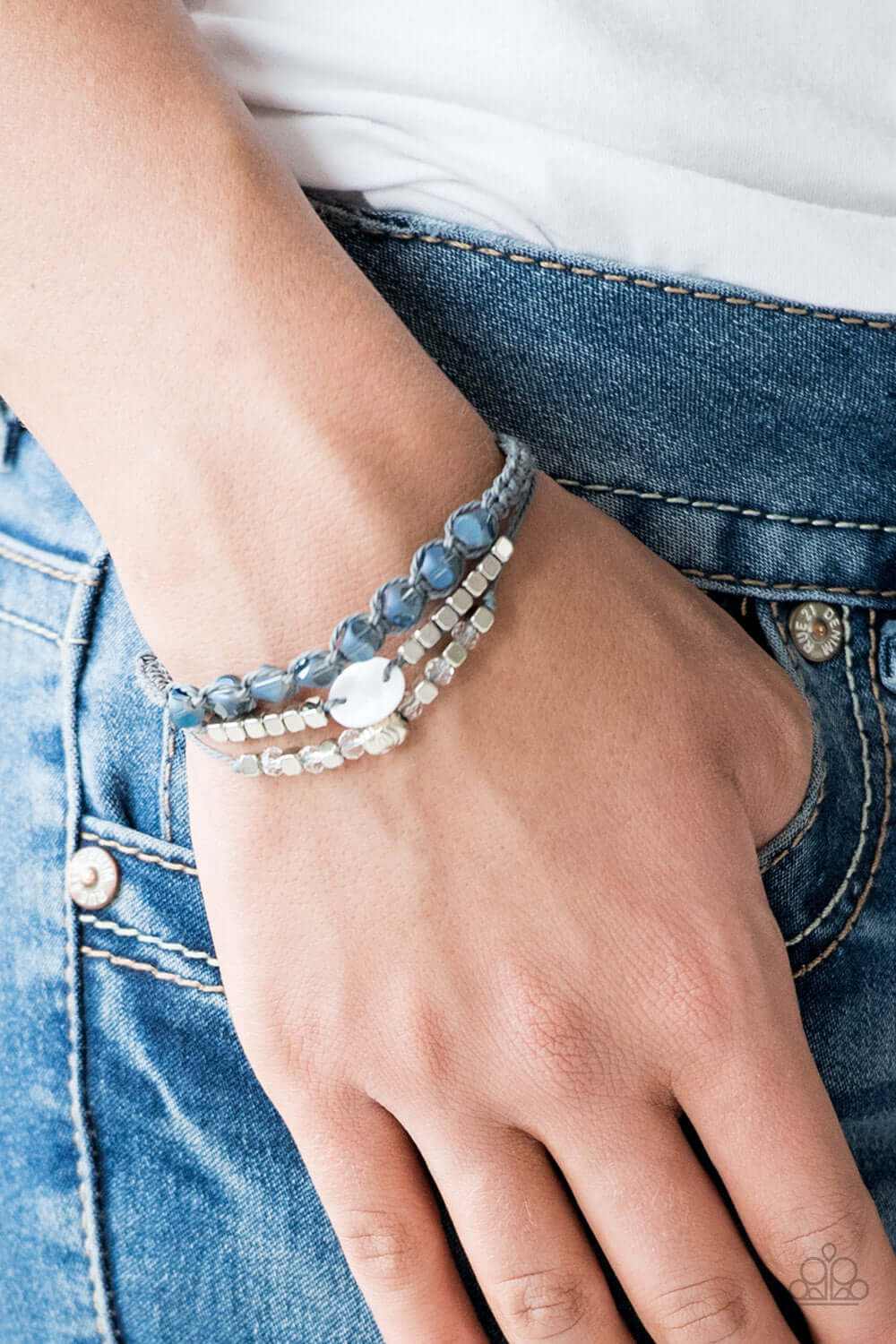 Paparazzi Accessories ✽ Trendy Tourist - Blue Bracelet✽Flat Rate Ship $4.50✽ - Image #2