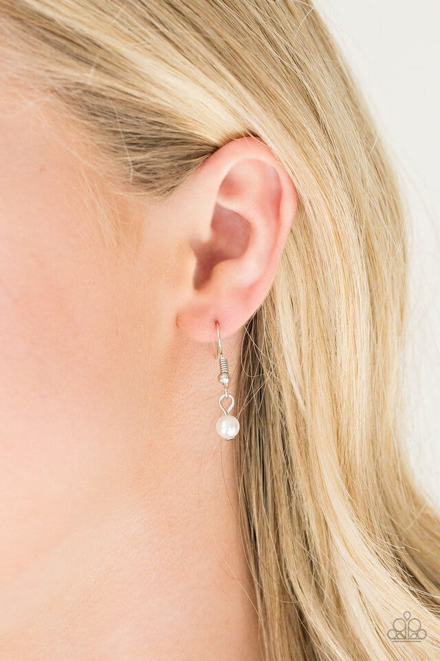 Paparazzi Accessories ❋Be Fancy - White Necklace❋ Flat Rate Ship $4.50❋ - Image #3