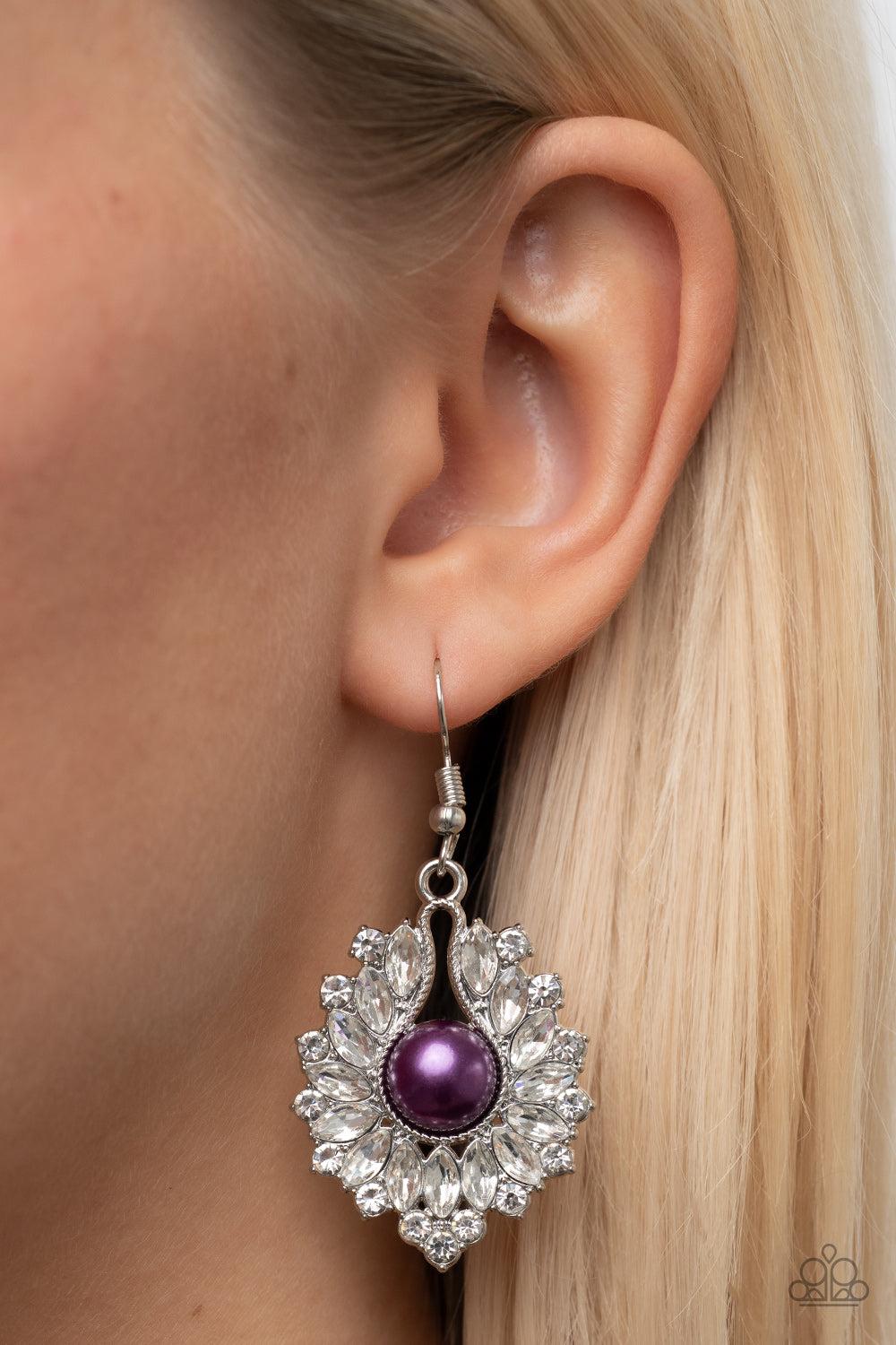Paparazzi Accessories ❋Crowns Required - Purple Earrings❋ Flat Rate Ship $4.50❋ - Image #2