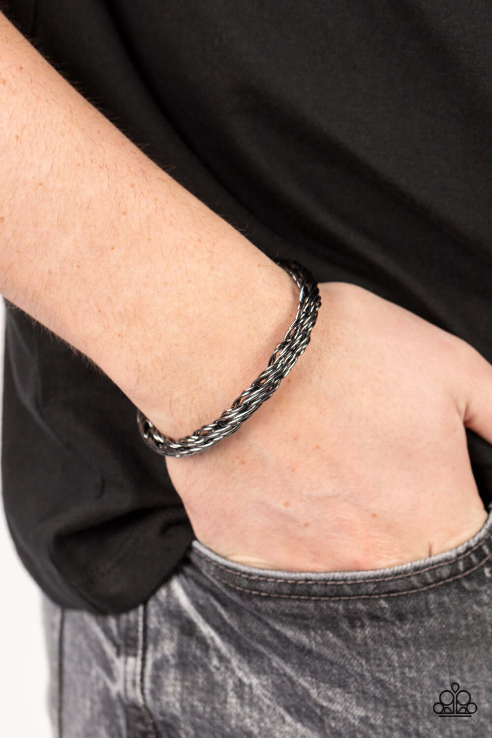 Paparazzi Accessories ❋Rally Together - Black Mens Bracelet❋ Flat Rate Ship $4.50❋ - Image #2