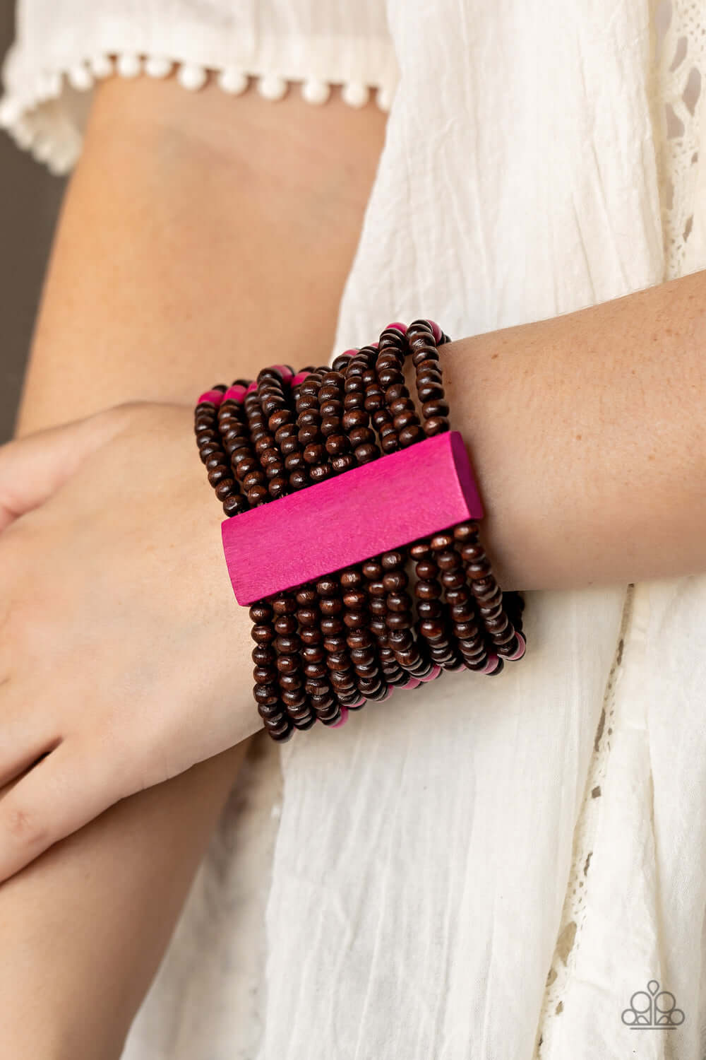 Paparazzi Accessories ❋Tropical Trendsetter - Pink Bracelet❋ Flat Rate Ship $4.50❋ - Image #2