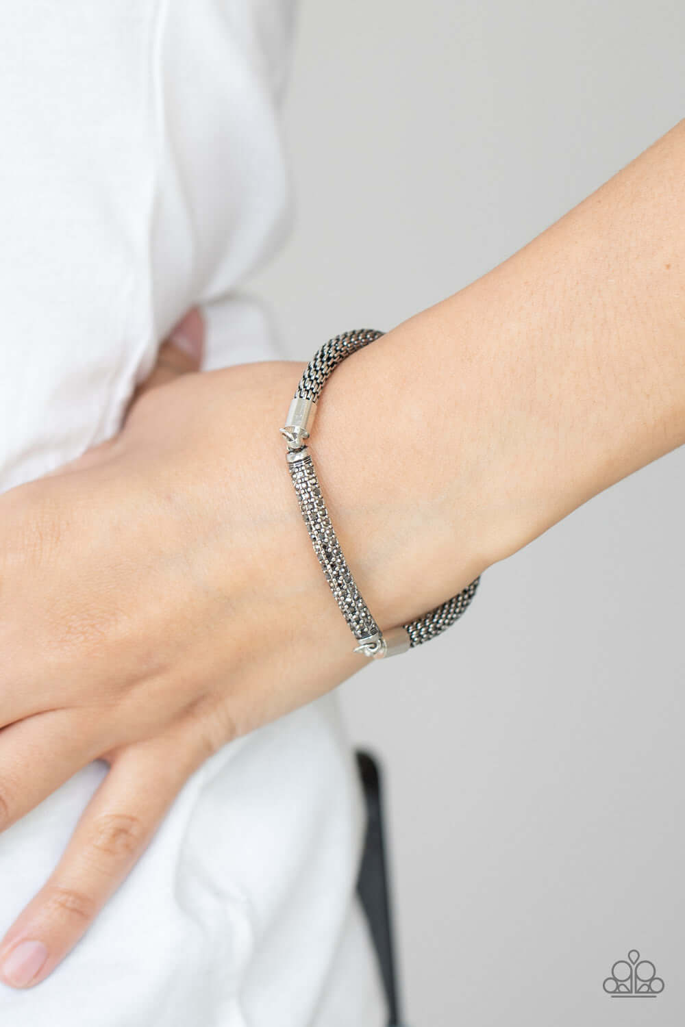Paparazzi Accessories ❋Fearlessly Unfiltered - Silver Bracelet❋ Flat Rate Ship $4.50❋ - Image #2