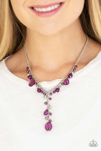 Load image into Gallery viewer, Paparazzi Accessories ✽ Crystal Couture - Purple Necklace✽Flat Rate Ship $4.50✽ - Image #2