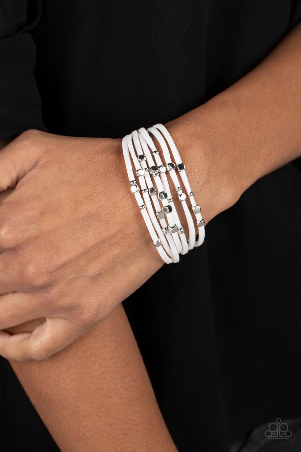 Paparazzi Accessories ❋Clustered Constellations - White Bracelet❋ Flat Rate Ship $4.50❋ - Image #2