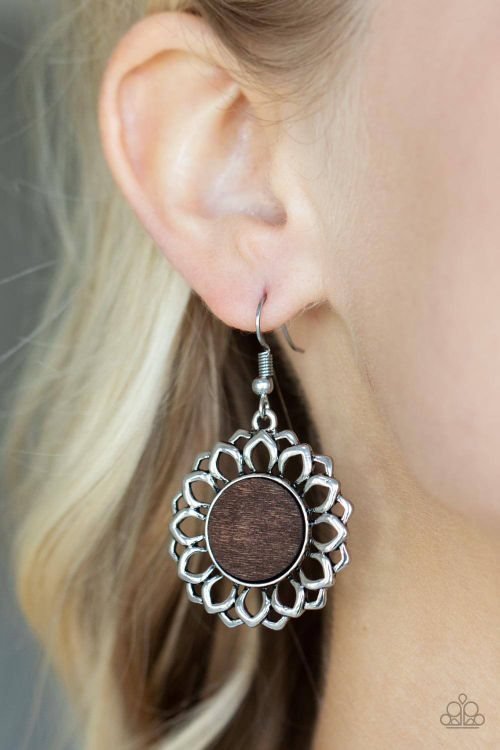 Paparazzi Accessories ❋Farmhouse Fashionista - Brown Earrings❋ Flat Rate Ship $4.50❋ - Image #2