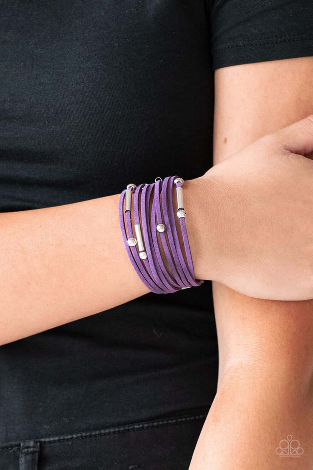 Paparazzi Accessories ✽ Back To BACKPACKER - Purple Bracelet✽Flat Rate Ship $4.50✽ - Image #2