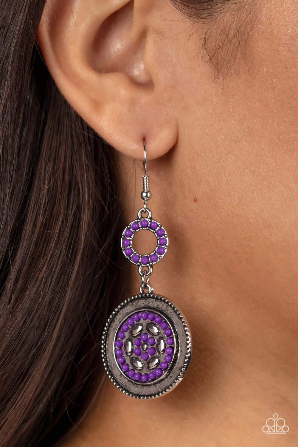 Paparazzi Accessories ❋Meadow Mantra - Purple Earrings❋ Flat Rate Ship $4.50❋ - Image #2