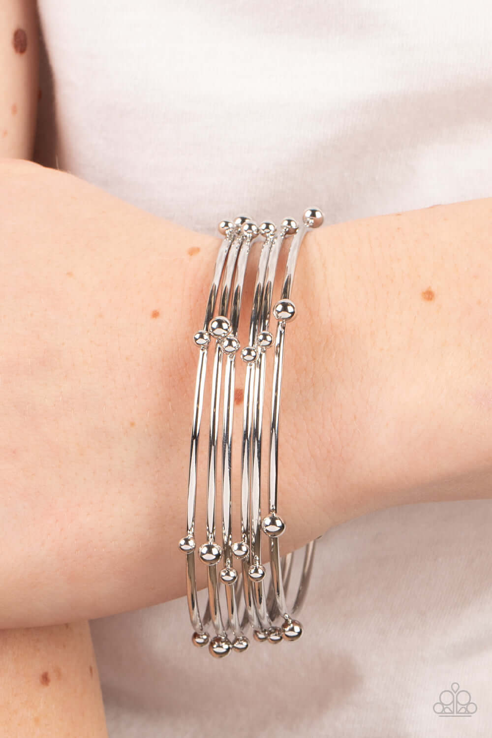 Paparazzi Accessories ❋Metro Satellite - Silver Bracelet❋ Flat Rate Ship $4.50❋ - Image #2