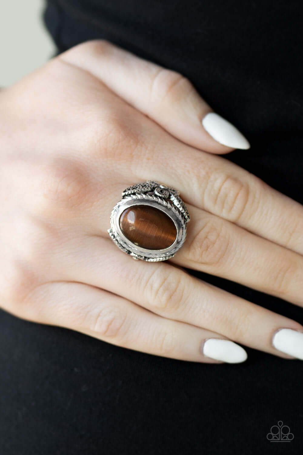 Paparazzi Accessories ✽ Deep Freeze - Brown Ring✽Flat Rate Ship $4.50✽ - Image #2