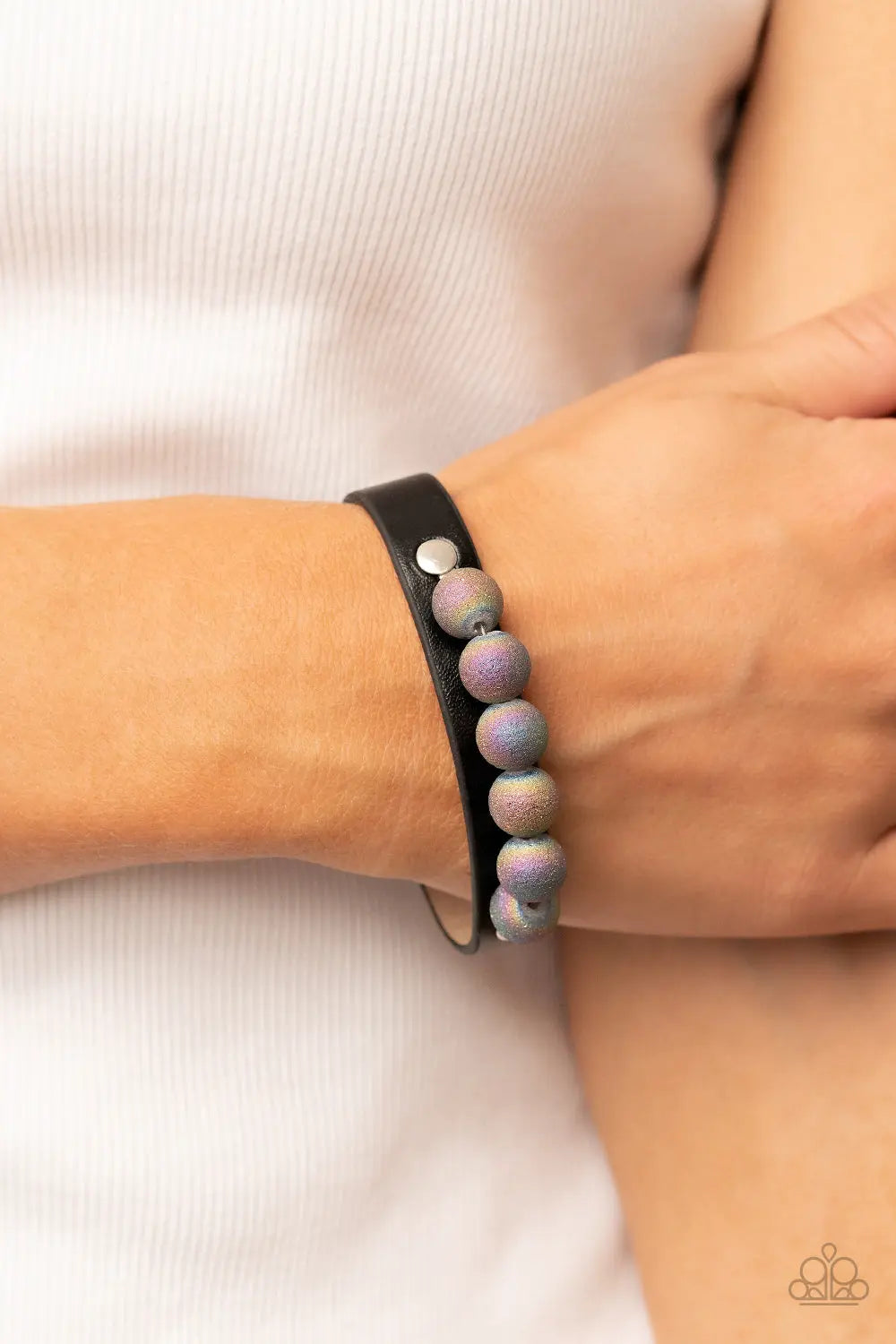 Paparazzi Accessories ❋Saturn Safari - Black Bracelet❋ Flat Rate Ship $4.50❋ - Image #2
