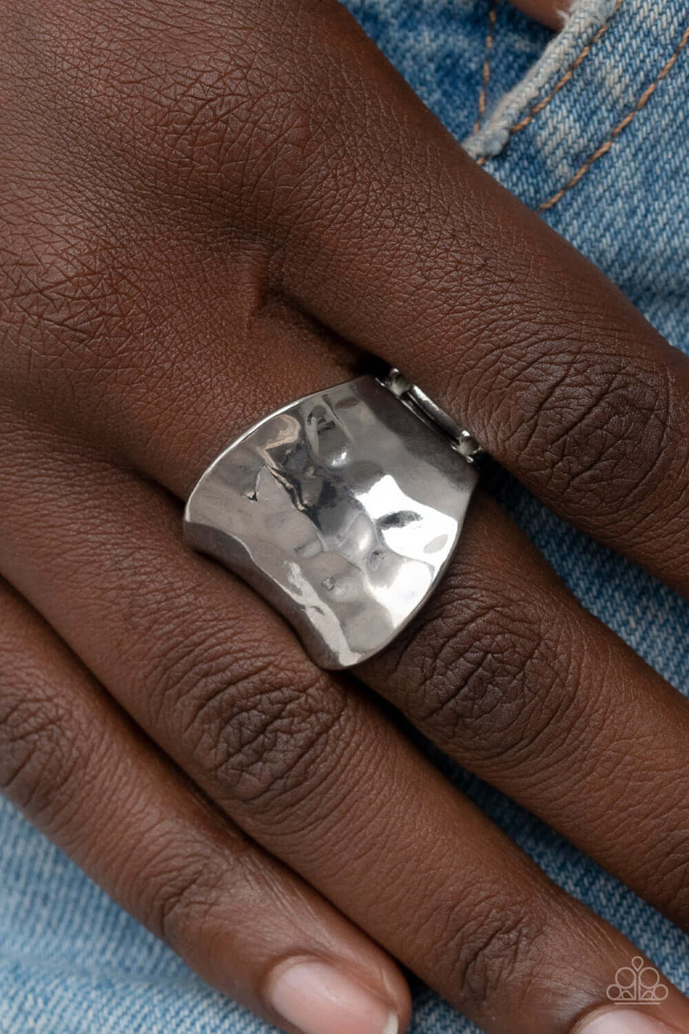 Paparazzi Accessories ❋Hammer Down - Silver Ring❋ Flat Rate Ship $4.50❋ - Image #2