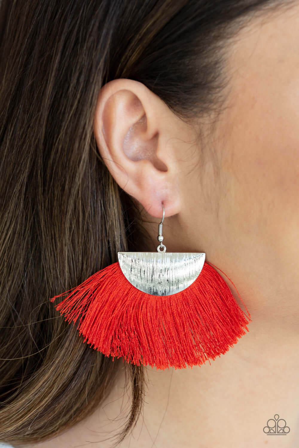 Paparazzi Accessories ✽ Fox Trap - Red Earrings✽Flat Rate Ship $4.50✽ - Image #2
