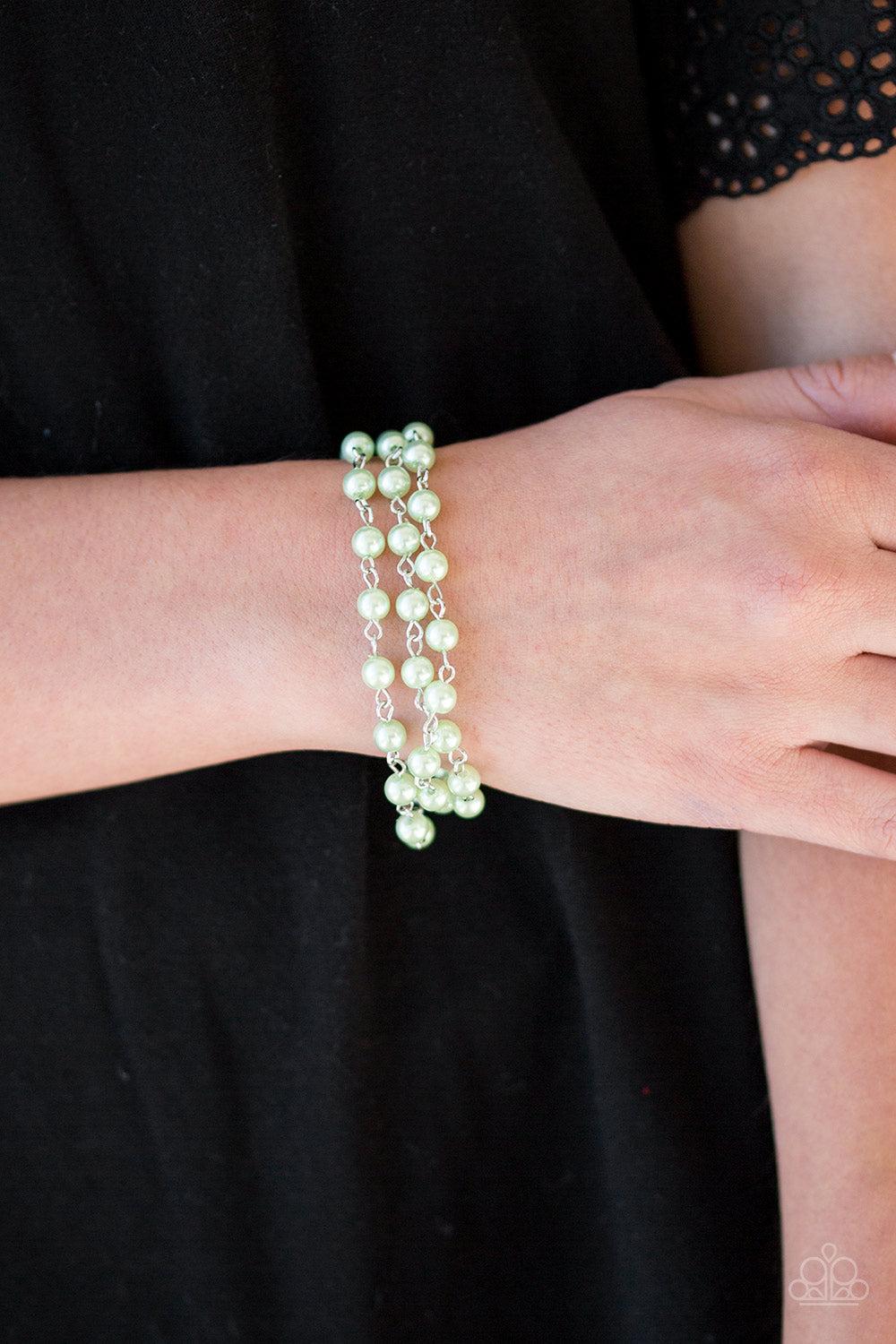 Paparazzi Accessories ✽ Stage Name - Green Bracelet✽Flat Rate Ship $4.50✽ - Image #2