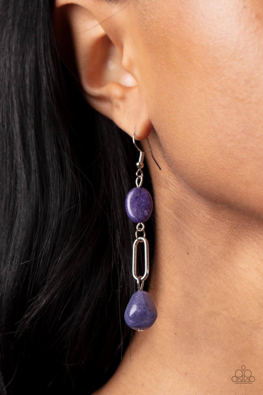 Paparazzi Accessories ❋Stone Apothecary - Purple Earrings❋ Flat Rate Ship $4.50❋ - Image #2