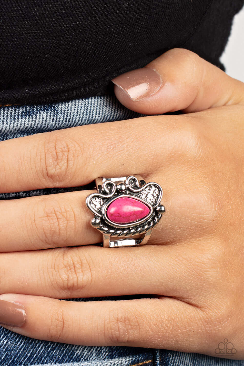 Paparazzi Accessories ❋Mesa Meditation - Pink Ring❋ Flat Rate Ship $4.50❋ - Image #2
