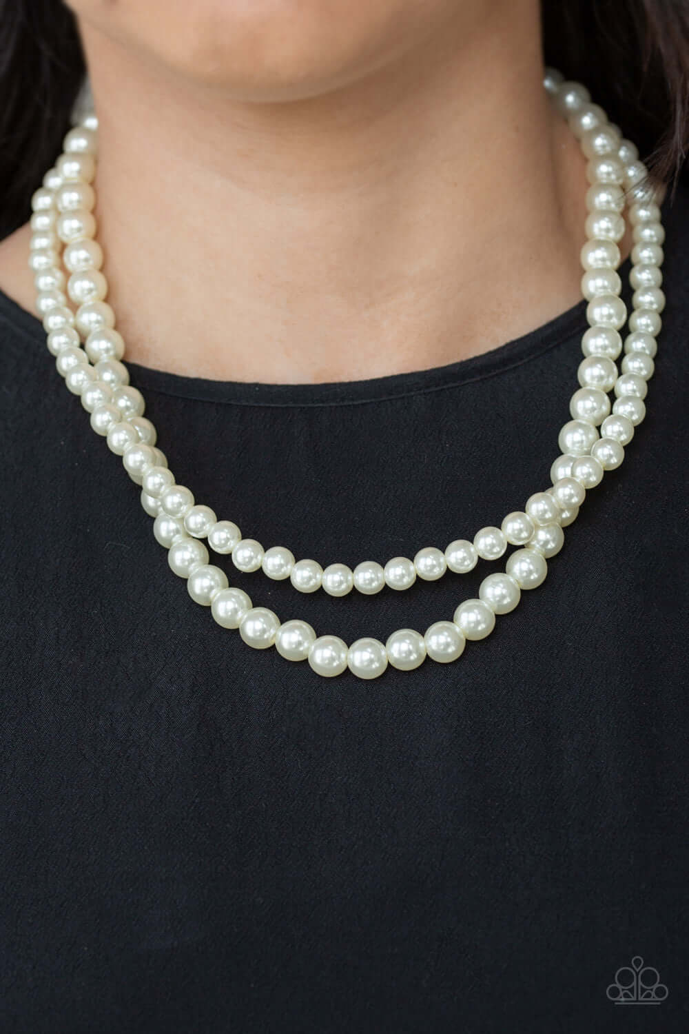 Paparazzi Accessories ✽ Woman Of The Century - White Necklace✽Flat Rate Ship $4.50✽ - Image #2