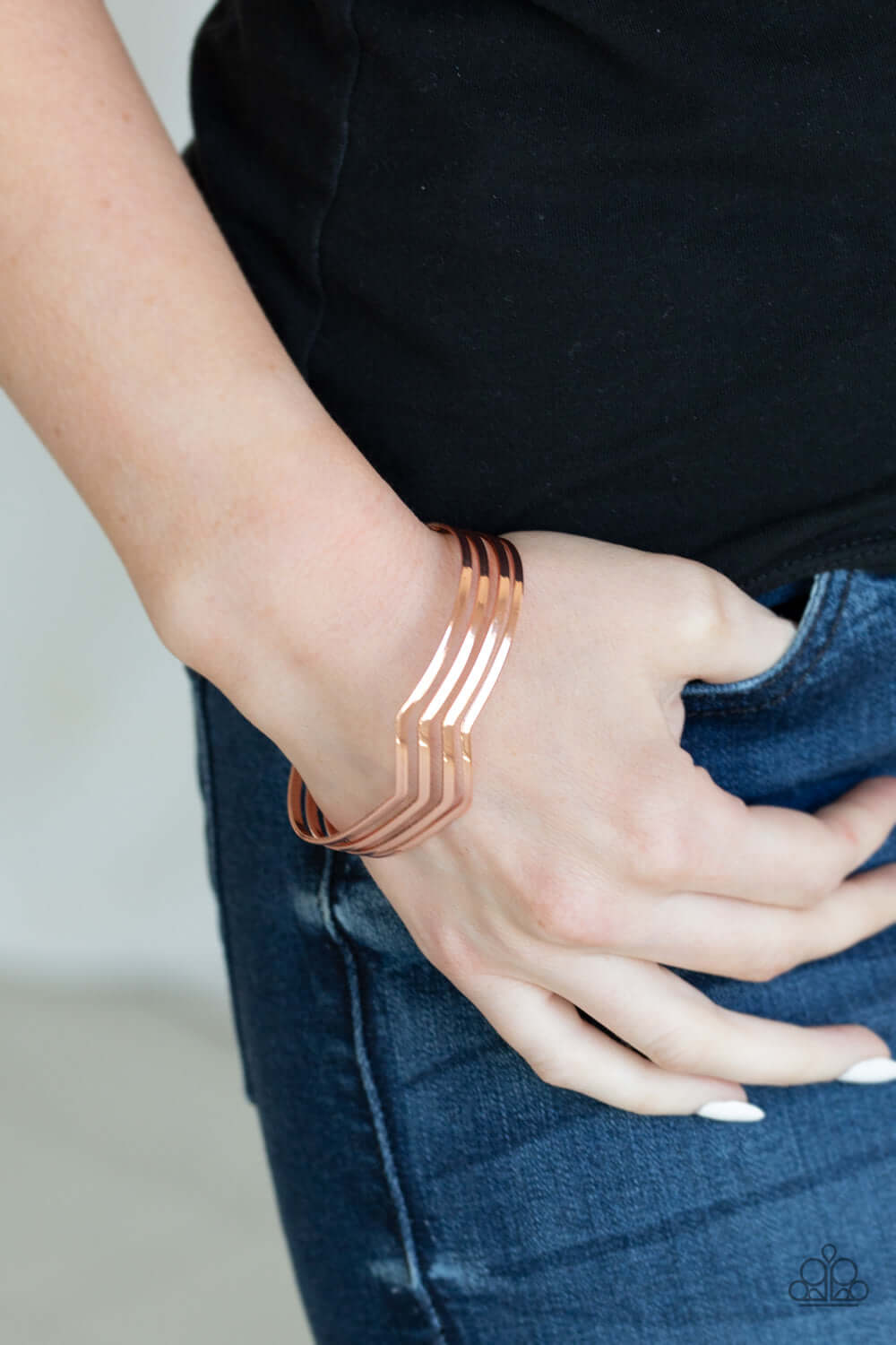 Paparazzi Accessories ✽ Waverunner - Copper Bracelet✽Flat Rate Ship $4.50✽ - Image #2