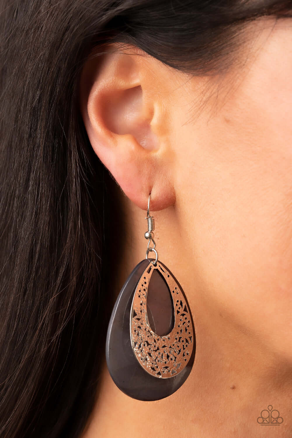 Paparazzi Accessories ❋Bountiful Beaches - Silver Earrings❋ Flat Rate Ship $4.50❋ - Image #2