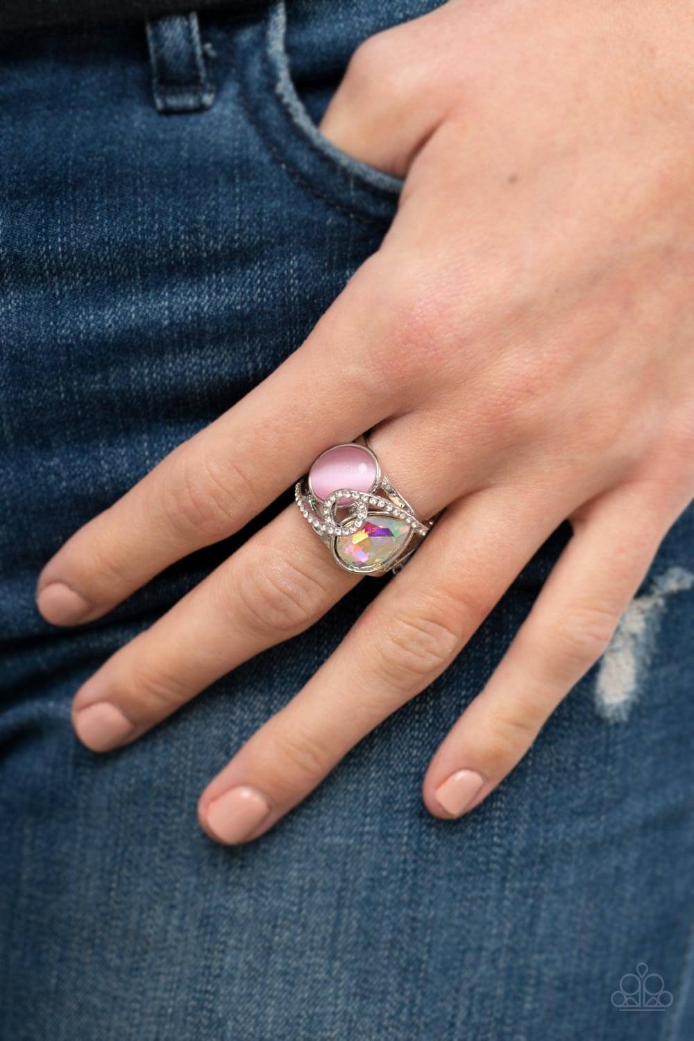 Paparazzi Accessories ❋SELFIE-Indulgence - Pink Ring❋ Flat Rate Ship $4.50❋ - Image #2
