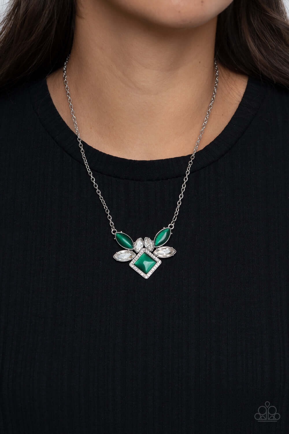 Paparazzi Accessories ✽ Amulet Avenue - Green Necklace✽Flat Rate Ship $4.50✽ - Image #2