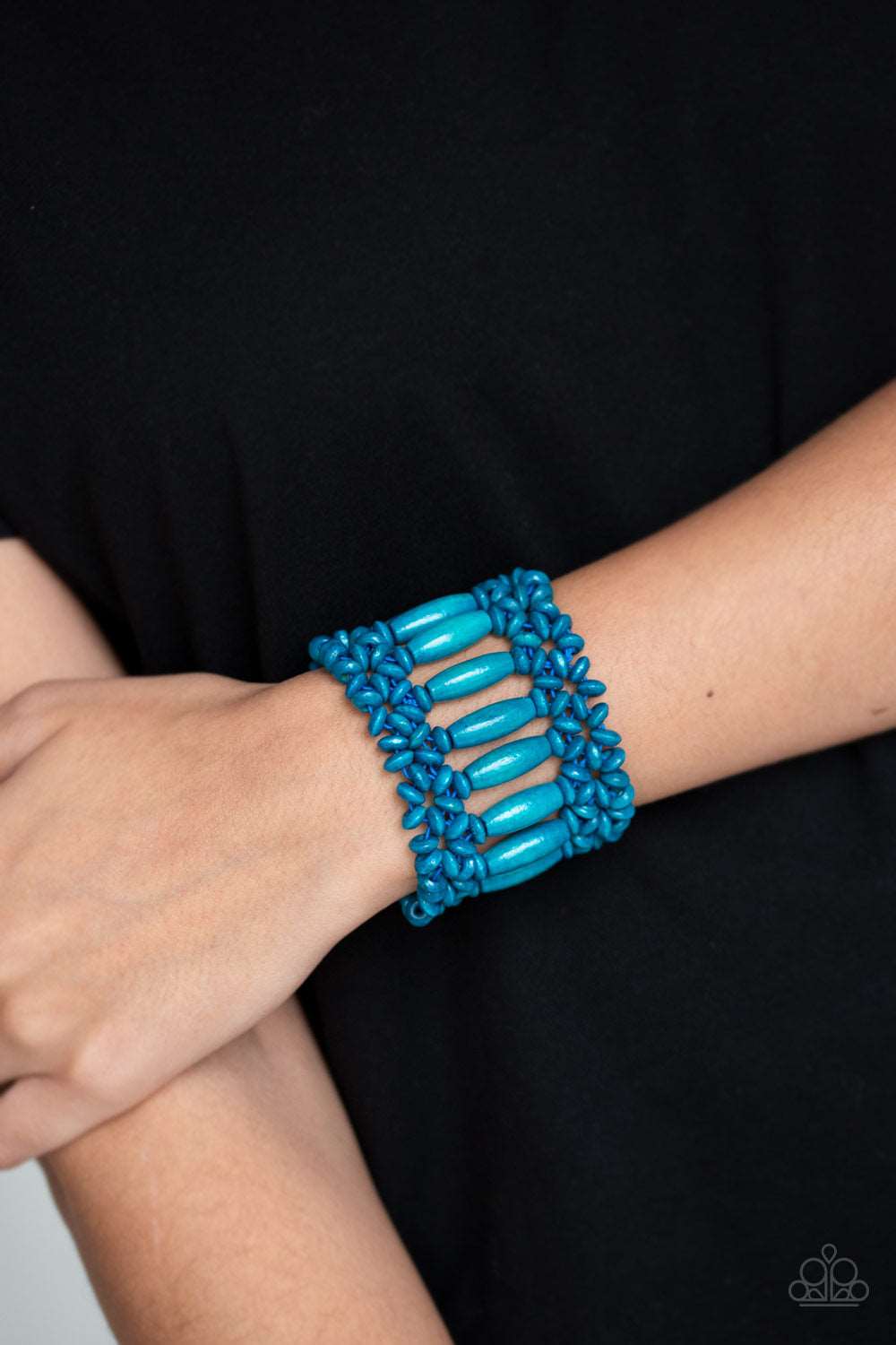 Paparazzi Accessories ✽ Barbados Beach Club - Blue Bracelet✽Flat Rate Ship $4.50✽