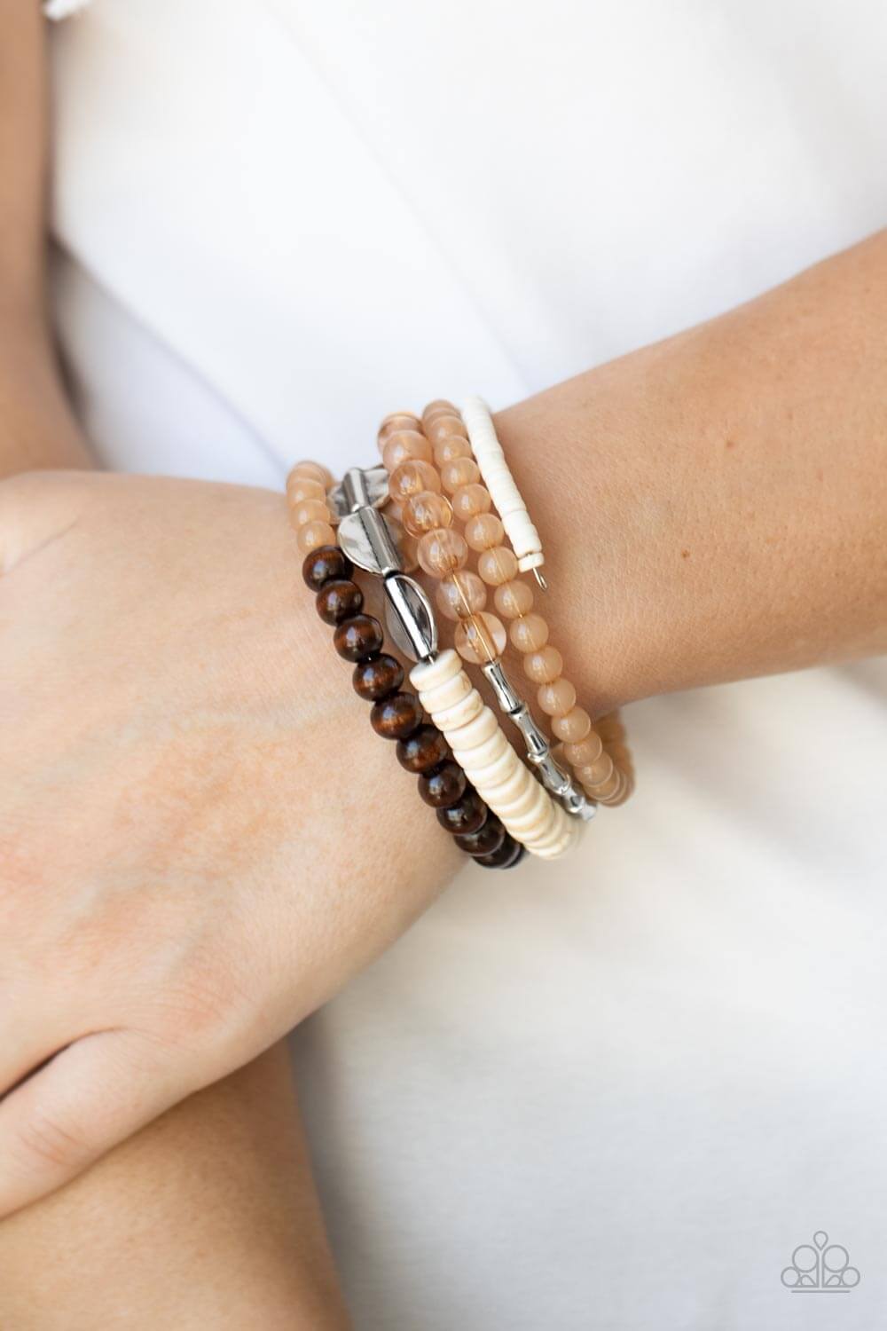 Paparazzi Accessories ✽Free-Spirited Spiral - Brown Bracelet✽ Flat Rate Ship $4.50✽ - Image #2