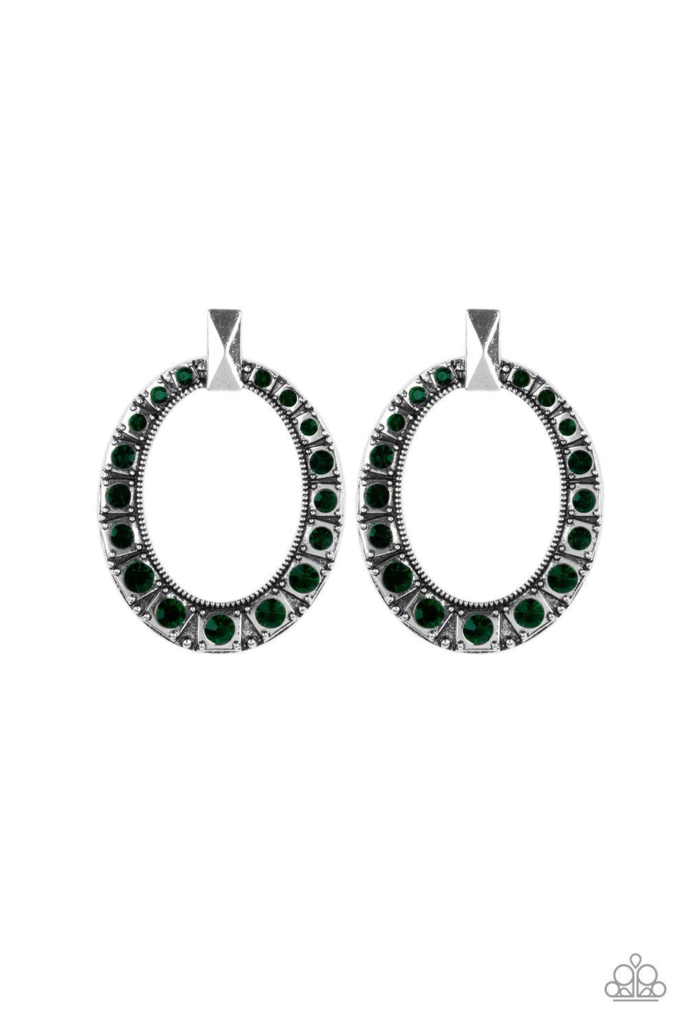 brought✽to✽you✽by✽blingflingbykat✽all-for-glow-green-post earrings✽paparazzi-accessories
