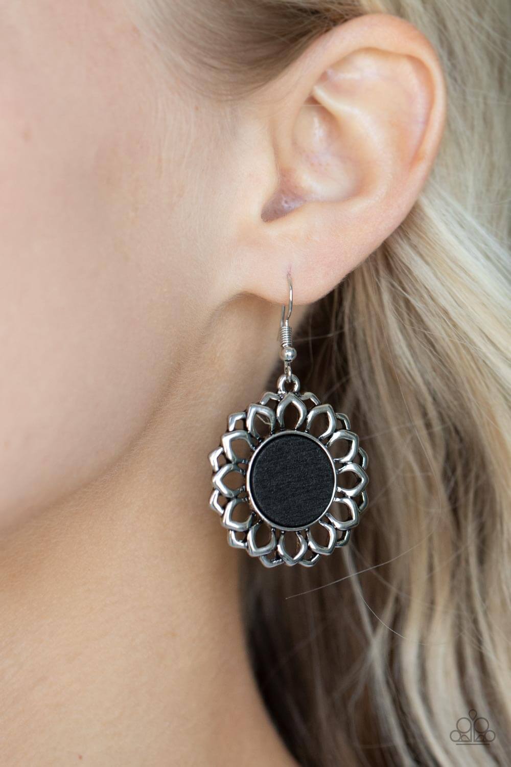 Paparazzi Accessories ❋Farmhouse Fashionista - Black Earrings❋ Flat Rate Ship $4.50❋ - Image #2