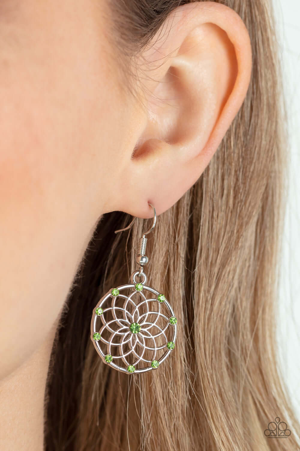 Paparazzi Accessories ❋Springtime Salutations - Green Earrings❋ Flat Rate Ship $4.50❋ - Image #2