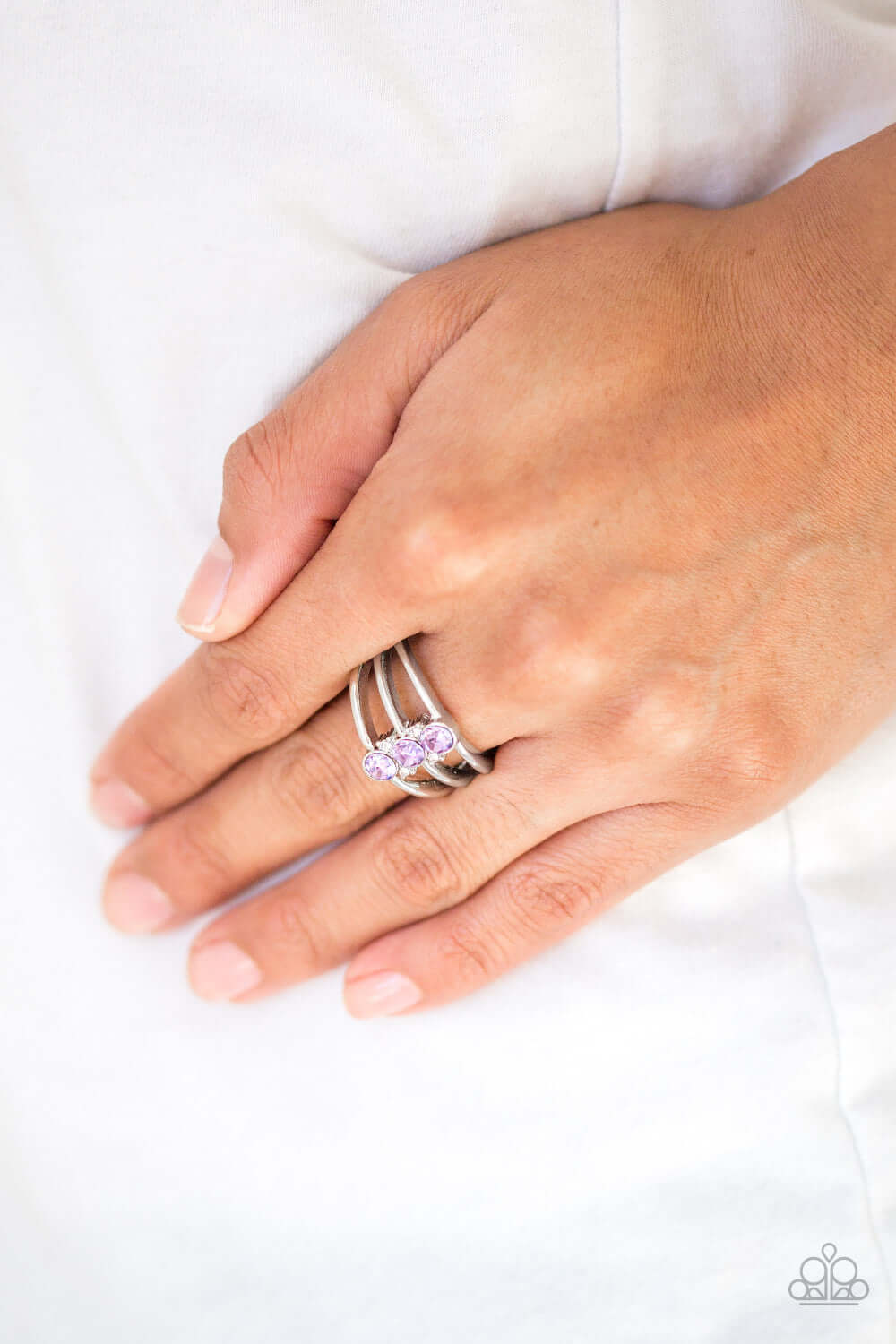Paparazzi Accessories ✽ Triple Crown Winner - Purple Ring✽Flat Rate Ship $4.50✽ - Image #2
