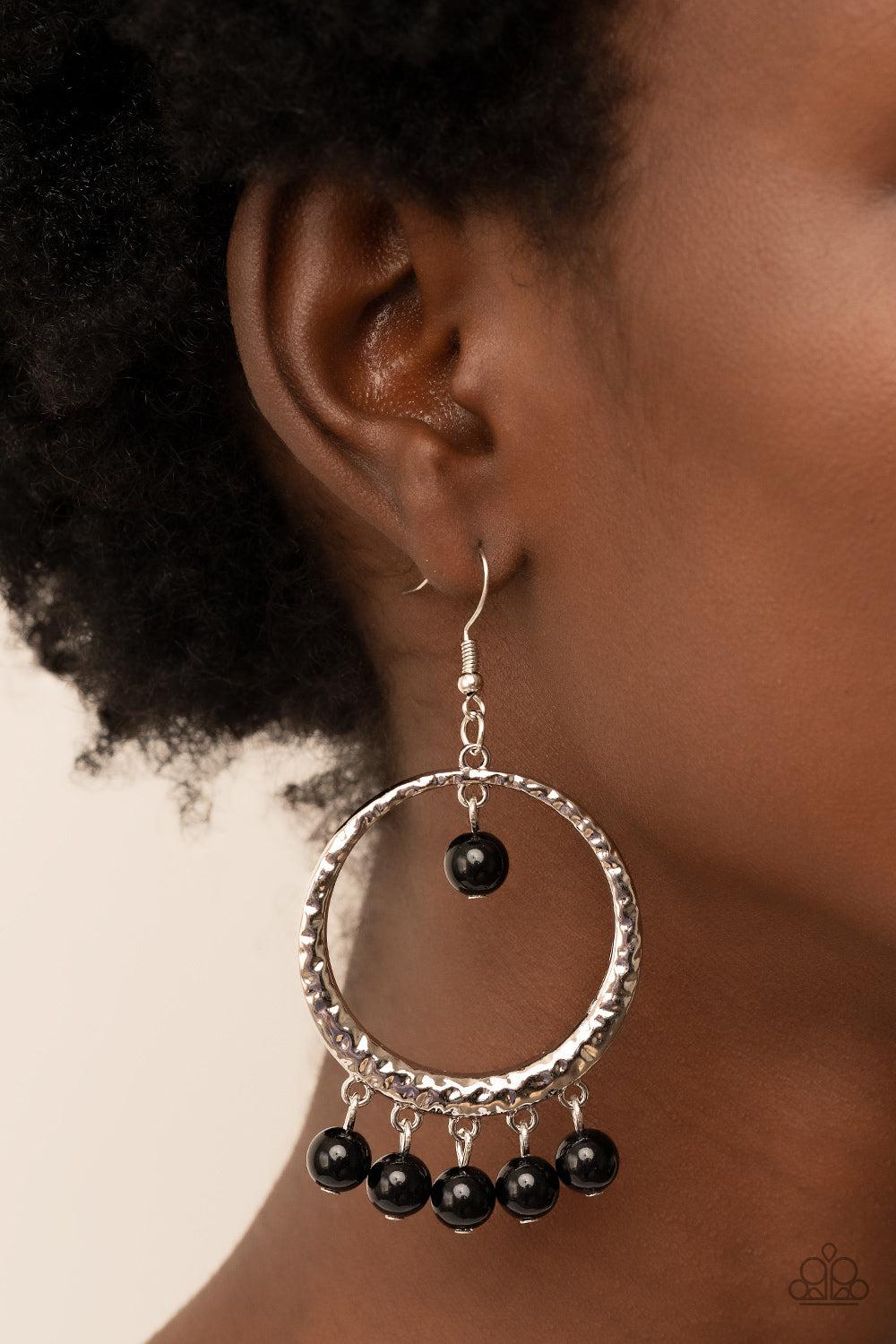 Paparazzi Accessories ❋Luscious Luxury - Black Earrings❋ Flat Rate Ship $4.50❋ - Image #2