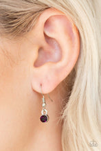 Load image into Gallery viewer, Paparazzi Accessories ✽ Crystal Chic - Purple Necklace✽Flat Rate Ship $4.50✽ - Image #3