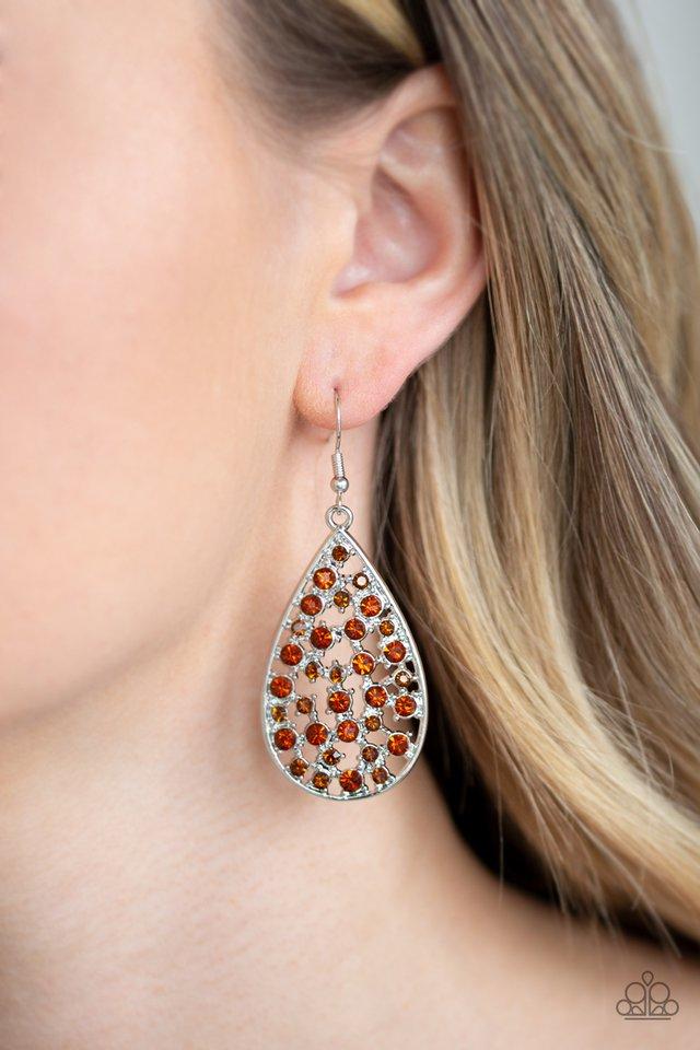 Paparazzi Accessories ✽ Call Me Ms. Universe - Brown Earrings ✽Flat Rate Ship $4.50 ✽ - Image #2