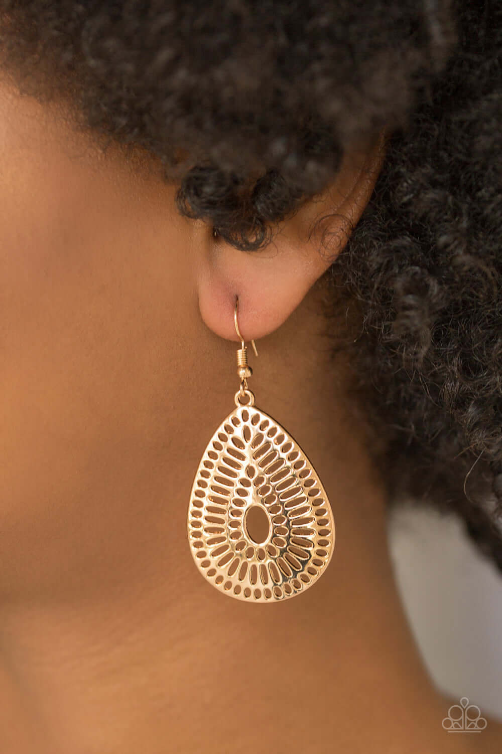 Paparazzi Accessories ✽ You Look GRATE! - Gold Earrings✽Flat Rate Ship $4.50✽ - Image #2