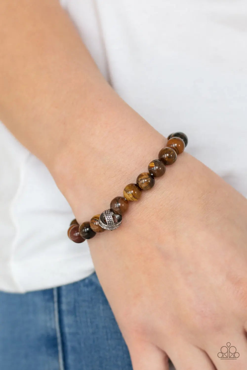 Paparazzi Accessories ✽ZEN Commandments - Brown Bracelet✽Flat Rate Ship $4.50✽ - Image #2