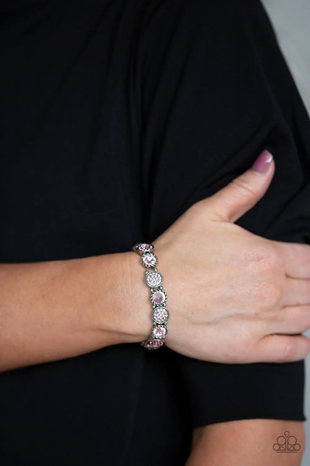Paparazzi Accessories ✽ Take A Moment To Reflect - Pink Bracelet✽Flat Rate Ship $4.50✽ - Image #2