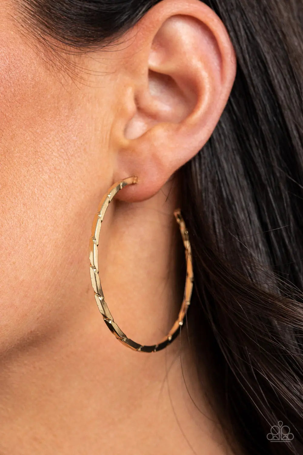 Paparazzi Accessories ✽ Unregulated - Gold Earrings✽Flat Rate Ship $4.50✽ - Image #2