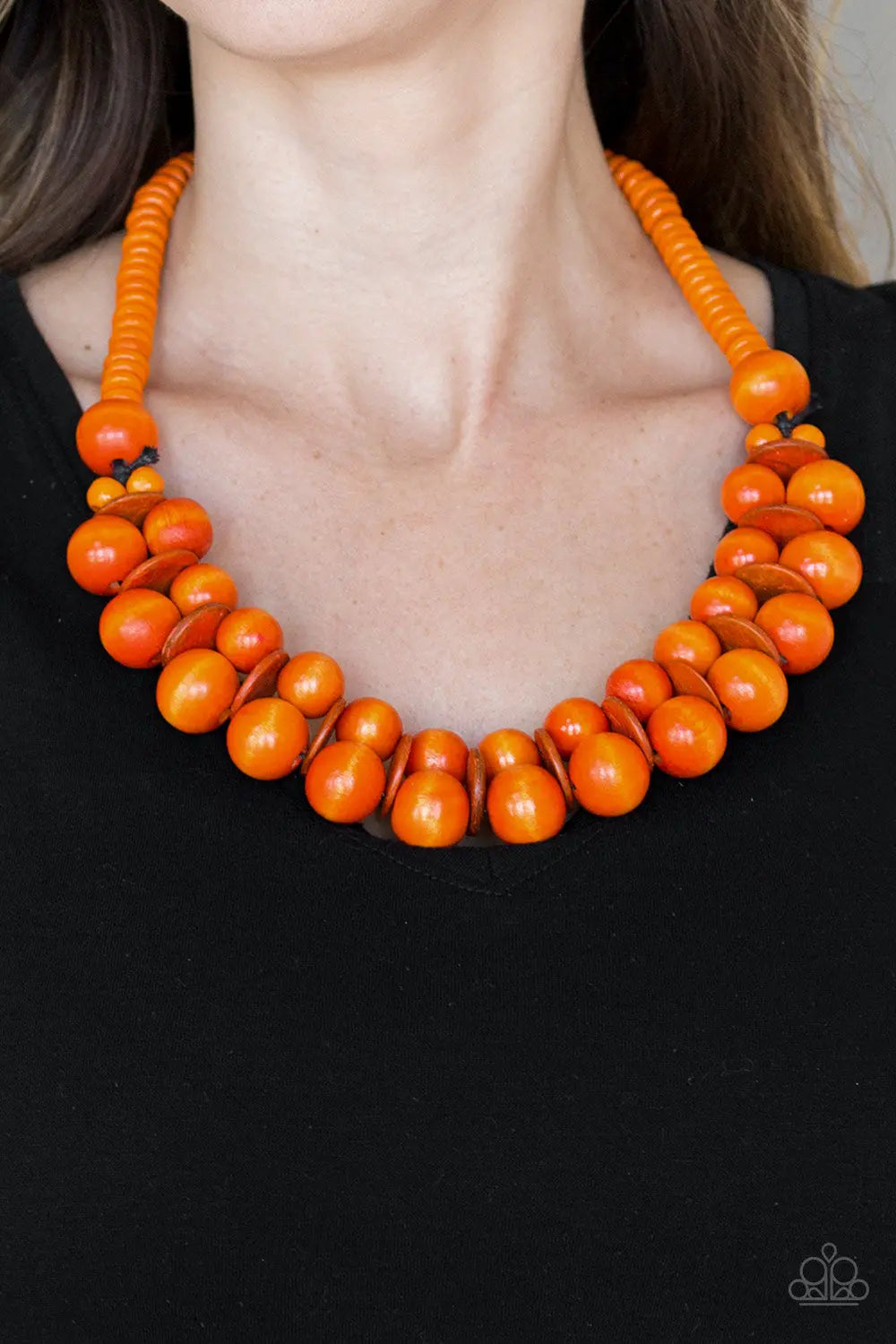 Paparazzi Accessories ✽ Caribbean Cover Girl - Orange Necklace✽Flat Rate Ship $4.50✽ - Image #2