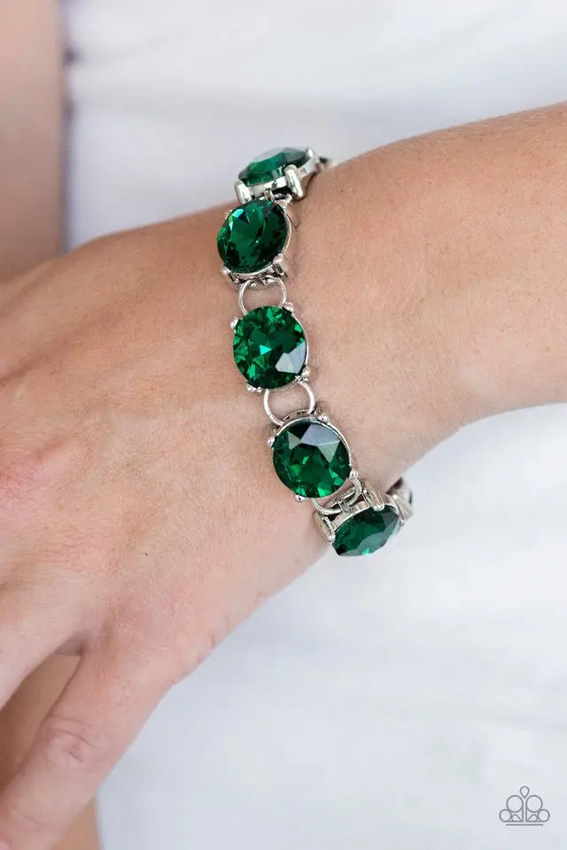 Paparazzi Accessories ✽Mind Your Manners - Green Bracelet✽Flat Rate Ship $4.50✽ - Image #2
