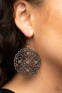 Paparazzi Accessories ✽ Oh MANDALA! - Copper Earrings✽Flat Rate Ship $4.50✽ - Image #2