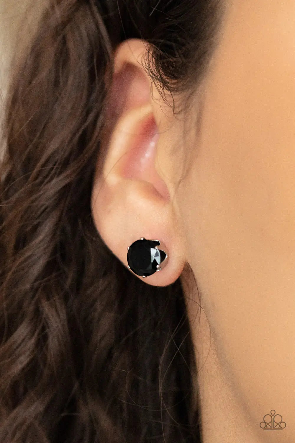 Paparazzi Accessories ✽ Modest Motivation - Black Post Earrings ✽ Flat Rate Ship $4.50? - Image #2