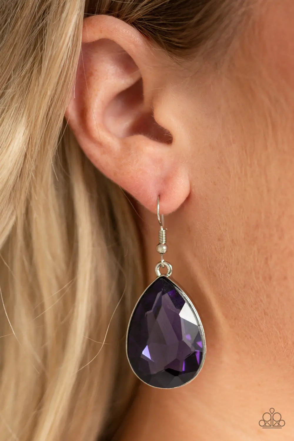 Paparazzi Accessories ✽ Limo Ride - Purple Earrings✽Flat Rate Ship $4.50✽ - Image #2